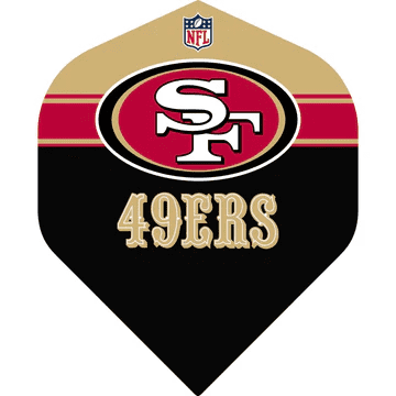 Nfl dart flights san francisco 49ers 360x