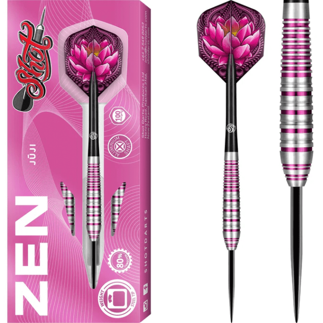 Shot zen juji steel tip darts pack 1 640x640