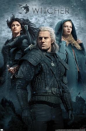 Trends international netflix the witcher key art u l f9phge0