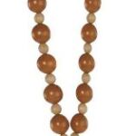Wooden bead cross necklace 150x150