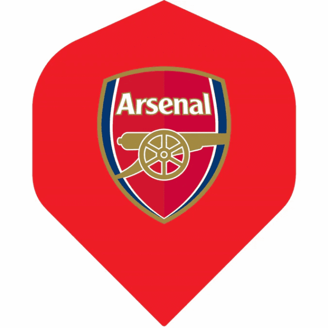 Arsenal fc dart flights std thegunners f3930 f1 red crest 1 640x640