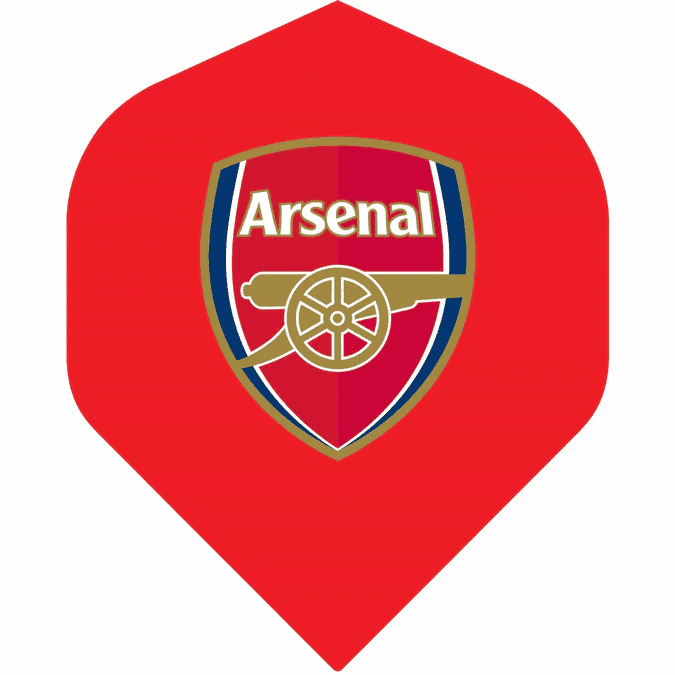 Arsenal fc dart flights std thegunners f3930 f1 red crest 1