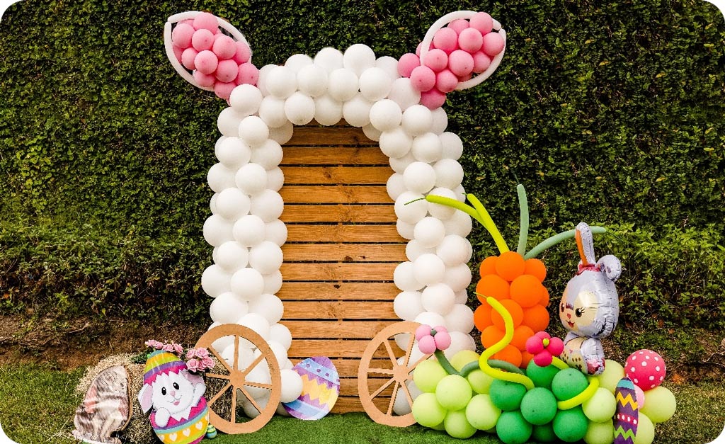 Easter balloon archway