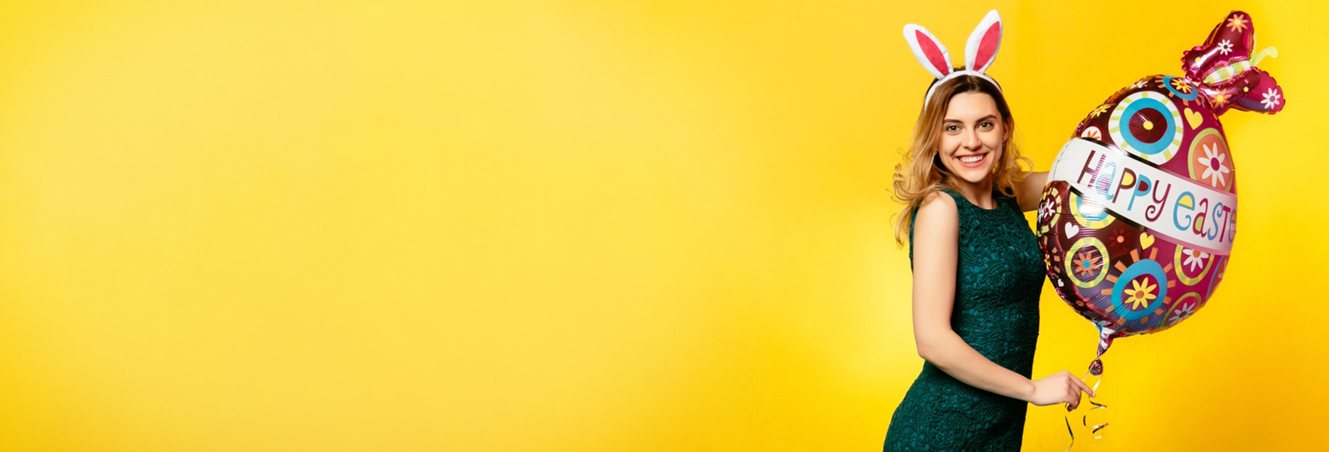 Easter party supplies display