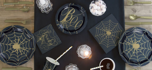 Unique blackgoldspiderweb banner 640x296