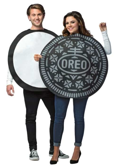 Adult oreo cookie couples costume